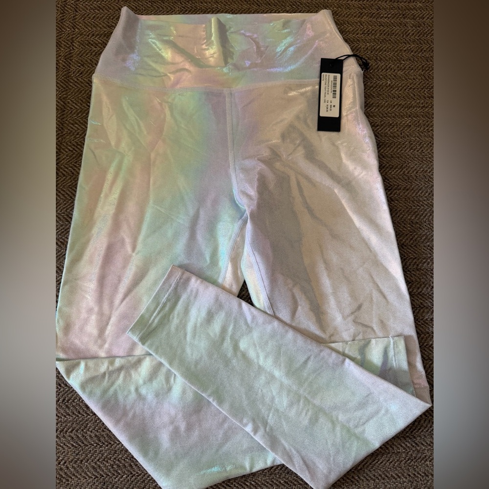 NWT SOULCYCLE Milestone Leggings Tights Iridescent - Womens Size Medium